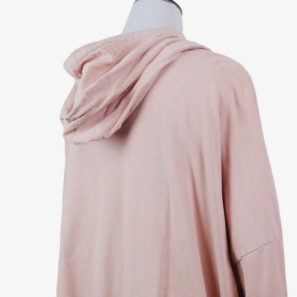 ASOS Curve Size 20 Boxy Hoodie Sweatshirt Tunnel Pocket Knit Pink - Picture 5 of 11